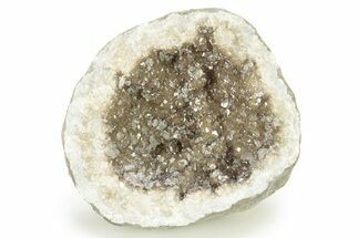 Keokuk Geode Half with Calcite Crystals - Missouri #274289