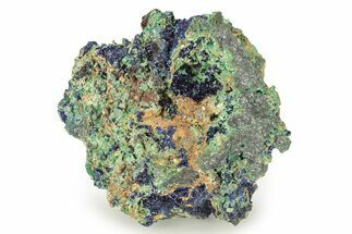 Sparkling Druzy Azurite and Malachite Cluster - Morocco #274522