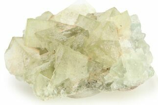 Fluorescent, Green Cubic Fluorite Crystal Cluster - Morocco #274574