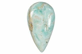 Polished Blue Caribbean Calcite Cabochon #275575