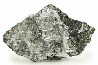 Glass Quartz Crystals on Sphalerite - Peru #276064