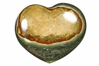 Wide, Polychrome Jasper Heart - Madagascar #277937