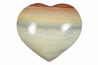 Wide, Polychrome Jasper Heart - Madagascar #277996
