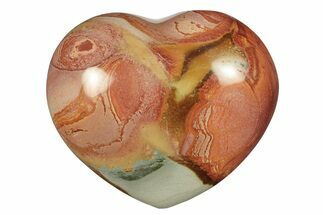 Wide, Polychrome Jasper Heart - Madagascar #278002