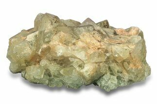 Fluorescent, Green Cubic Fluorite Crystal Cluster - Morocco #277394