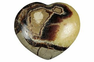 Polished Septarian Heart - Madagascar #278039
