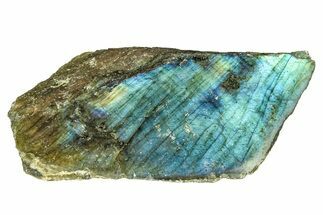 Single Side Polished Labradorite Slab - Madagascar #278200