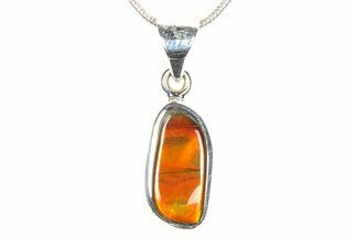 Stunning Ammolite Pendant (Necklace) - Sterling Silver #278415