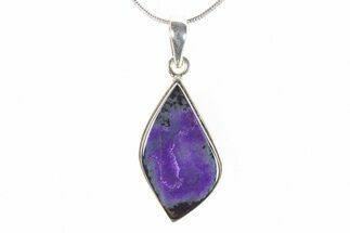 Polished Sugilite Pendant (Necklace) - Sterling Silver #278593