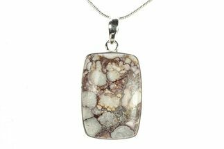 Wild Horse Magnesite Pendant - Sterling Silver #278698