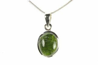 Chrome Diopside Pendant (Necklace) - Sterling Silver #278814