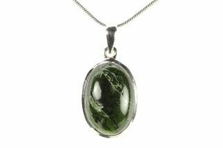 Chrome Diopside Pendant (Necklace) - Sterling Silver #278819