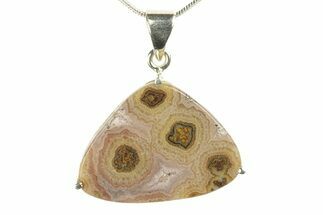 Banded Agate Pendant - Sterling Silver #279953