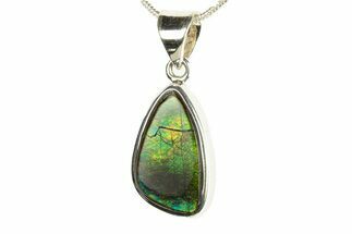 Stunning Ammolite Pendant (Necklace) - Sterling Silver #279994