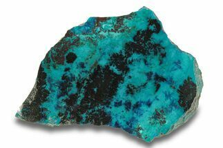 Colorful Chrysocolla and Shattuckite Slab - Mexico #280134