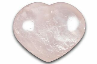 Polished Rose Quartz Heart - Madagascar #280370