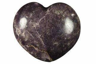 Sparkly Purple Lepidolite Heart - Madagascar #280413