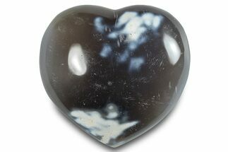 Wide Orca Agate Heart - Madagascar #280456