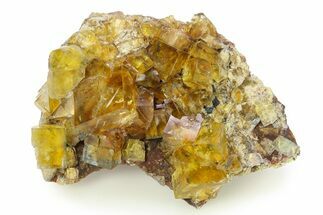 Yellow Cubic Fluorite Cluster - Bergmännisch Glück Mine #281671