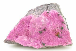 Sparkling Cobaltoan Calcite Crystals with Malachite - DR Congo #282992
