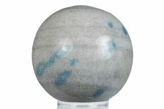 Blue Polka Dot Stone (Apatite & Cleavelandite) Sphere #283441