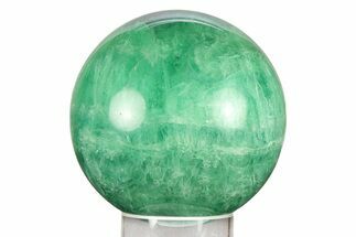 Polished Green Fluorite Sphere - China #285083