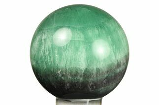 Colorful Banded Fluorite Sphere - China #285085