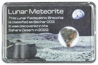 Polished Lunar Meteorite Slice ( g) - Bechar #285205
