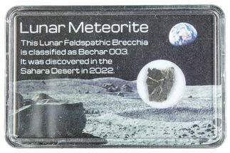 Polished Lunar Meteorite Slice ( g) - Bechar #285239