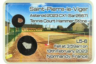 L- Chondrite Meteorite Hammer Stone - Saint-Pierre-le-Viger #285513