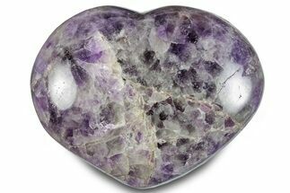 Polished Chevron Amethyst Heart - Madagascar #286169