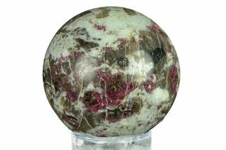 Polished Rubellite (Tourmaline) & Quartz Sphere - Madagascar #286089