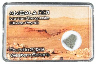 Martian Shergottite Meteorite Slice - Amgala #288282