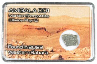 Martian Shergottite Meteorite Slice - Amgala #288306