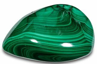 Banded Polished Malachite Specimen - DR Congo #288222