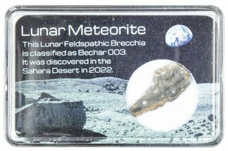 Polished Lunar Meteorite Slice ( g) - Bechar #288419