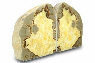 Beautiful Septarian Geode Bookends - Utah #288940