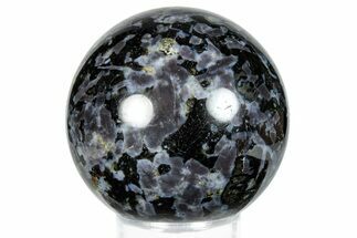 Polished, Indigo Gabbro Sphere - Madagascar #289871