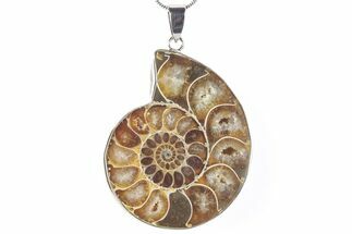 Fossil Ammonite Pendant - Million Years Old #290154