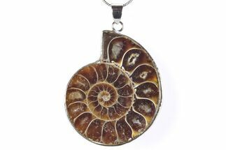 Fossil Ammonite Pendant - Million Years Old #290163