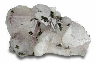 Spotted Phantom Amethyst Crystal Cluster with Epidote - China #290380