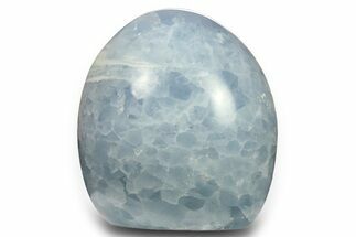 Polished, Free-Standing Blue Calcite - Madagascar #290325