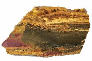 Polished Packsaddle Tiger Eye Slab - Western Australia #290959