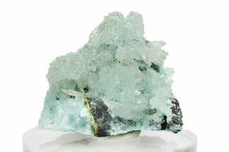 Blue-Green Aragonite Aggregation - Wenshan Mine, China #290966