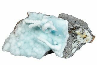 Blue-Green Aragonite Aggregation - Wenshan Mine, China #290993