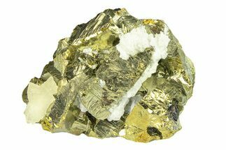 Brassy Chalcopyrite Cluster - Peru #291944