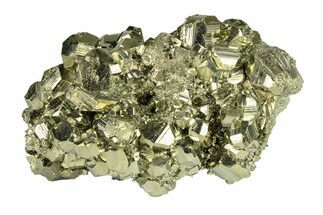 Glittery Pyrite Crystal Cluster - Peru #291979