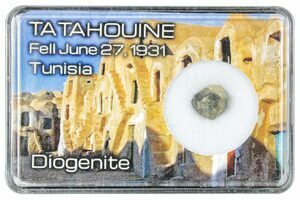 Diogenite Meteorite Fragment with Case - NWA 7831 For Sale