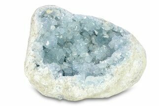 Crystal Filled Celestine (Celestite) Geode - Madagascar #293076