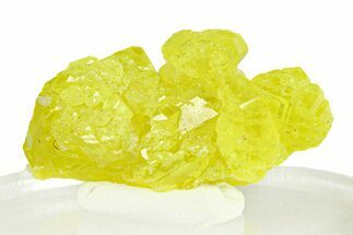 Lemon-Yellow Sulfur Crystal Cluster - Italy #293252